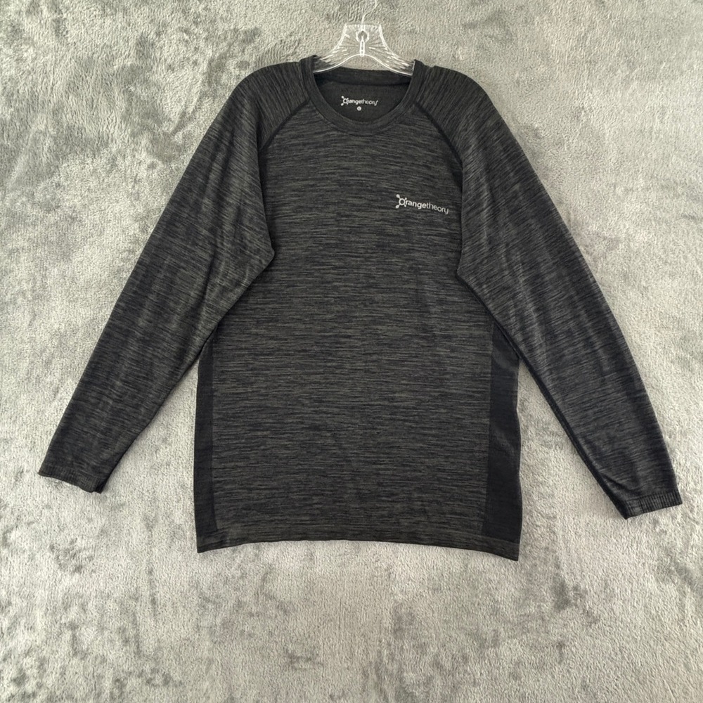 Orangetheory Fitness XL Long‎ Sleeve Gray Heather Athletic Training Shirt Mens
